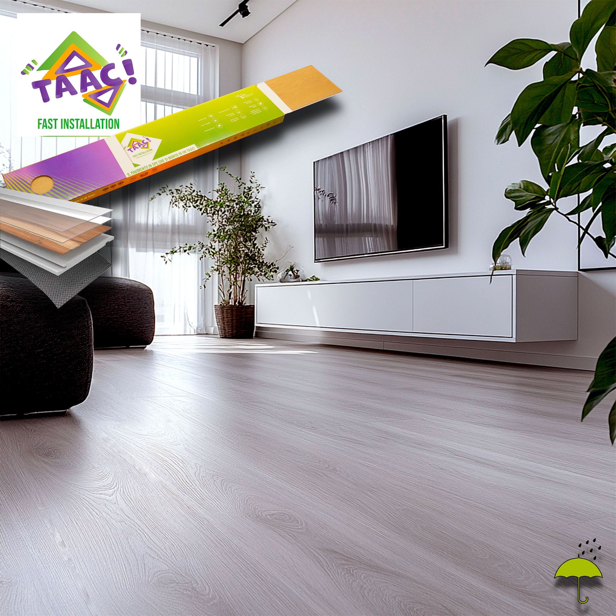 Eternal Parquet Pavimento Spc Handy 5mm 4 1 Bosland Mm1220x228 2,5m...