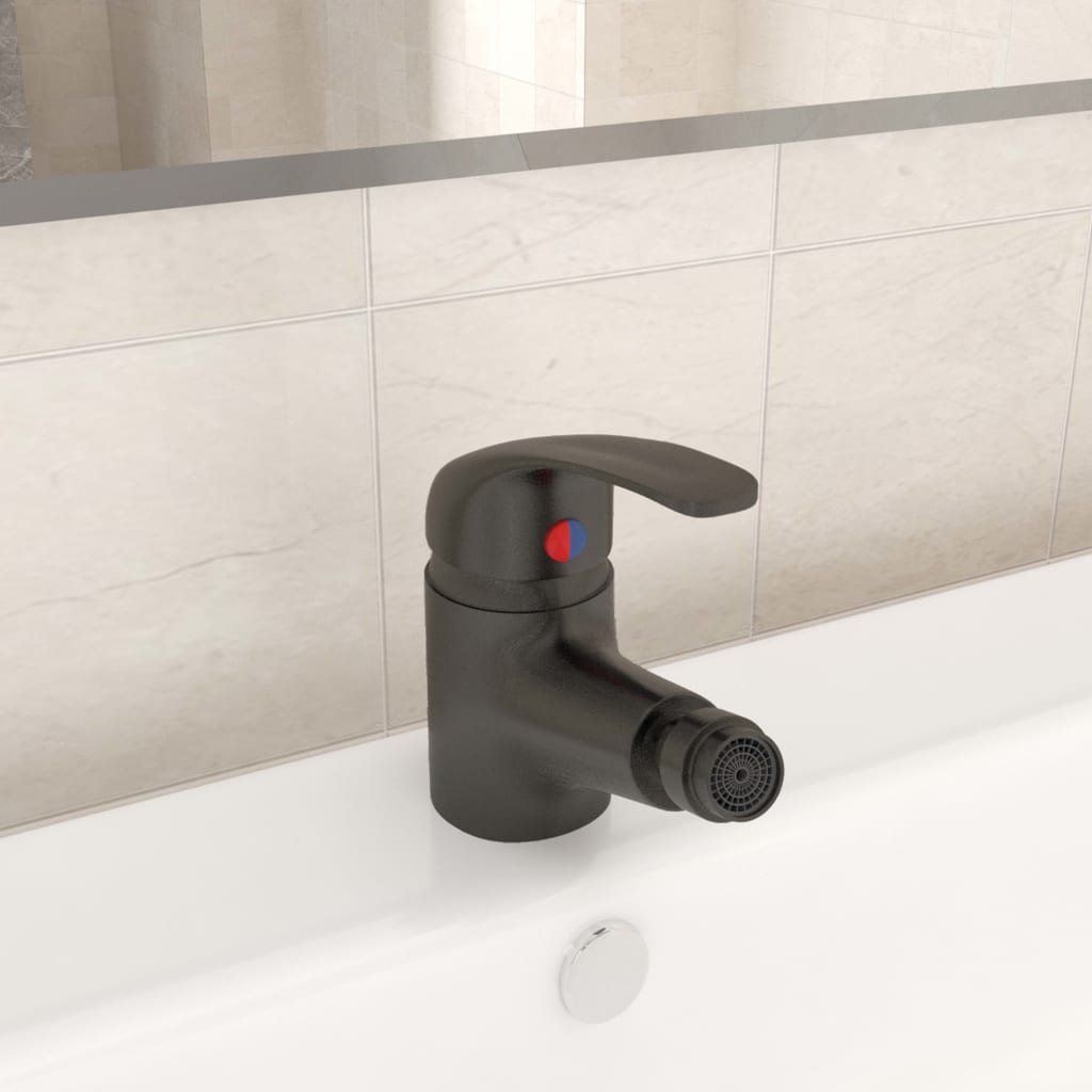 Bathroom Bidet Mixer Tap Grey 13x12 Cm Vidaxl