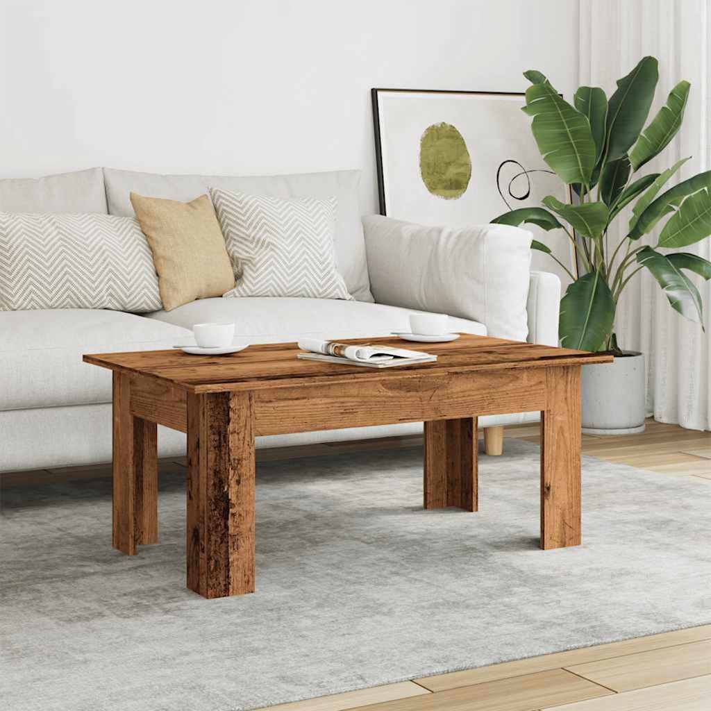 Table Basse Vieux Bois 100x60x42 Cm Bois D'Ingénierie Vidaxl