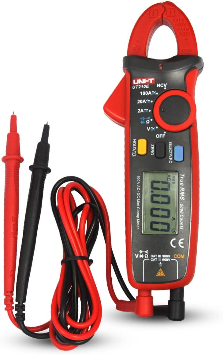 UNI-T Mini Digital Clamp Meter UT210E 100A AC/DC Current Clamp Ammeters Amperometric Clamp Multimeter