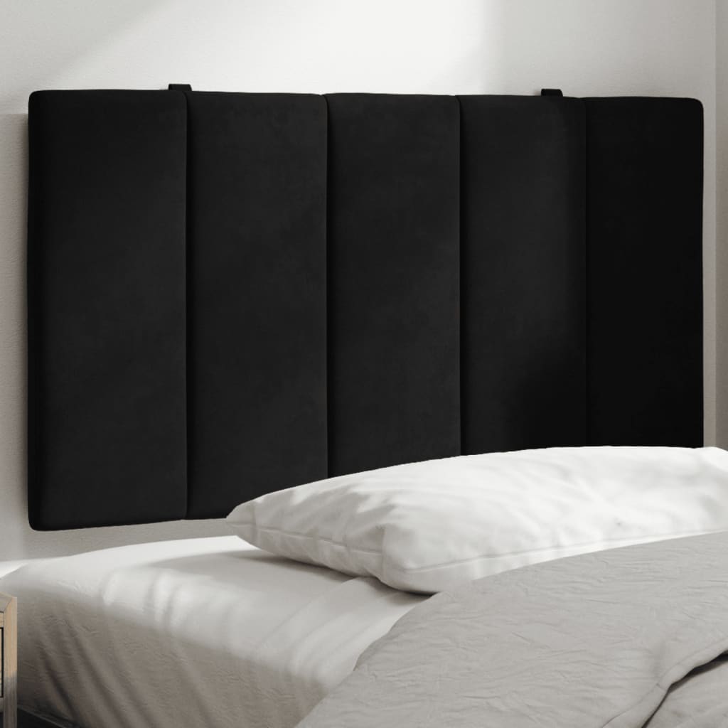Coussin De Tête De Lit Noir 80 Cm Velours Vidaxl
