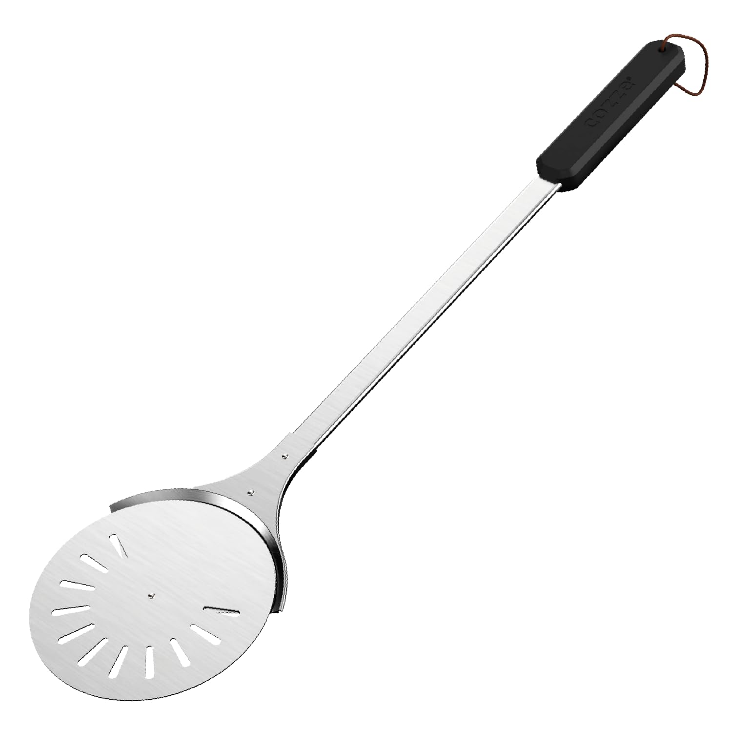 cozze ® drehbarer Pizzaspachtel Ø18x76 cm aus Edelstahl