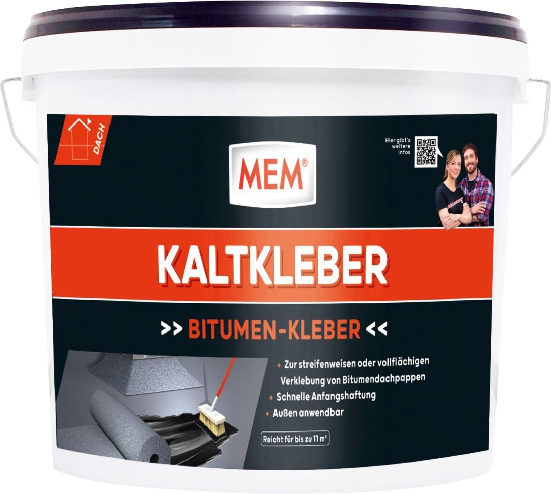 Mem - Bitumen Kaltkleber 6,5 Kg Dachabdichtung