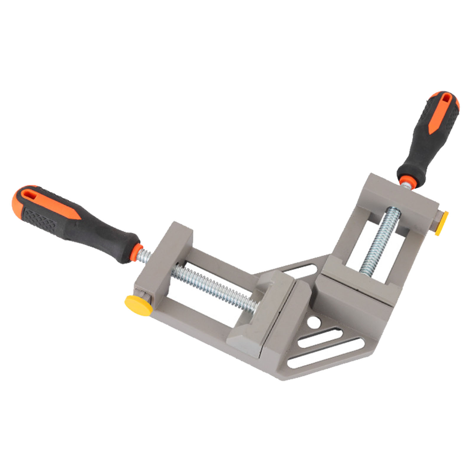 Pince d'angle réglable 90° en acier et aluminium, poignée antidérapante, lot de 2