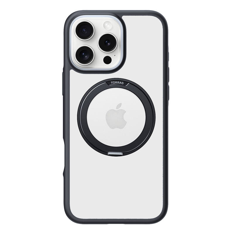 Torras Ostand R Fusion Hülle Für Iphone 16 Pro (schwarz)