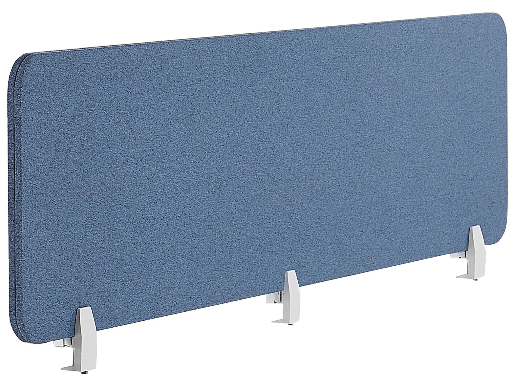 Beliani Desk Screen 180 X 40 Cm Blue Wally