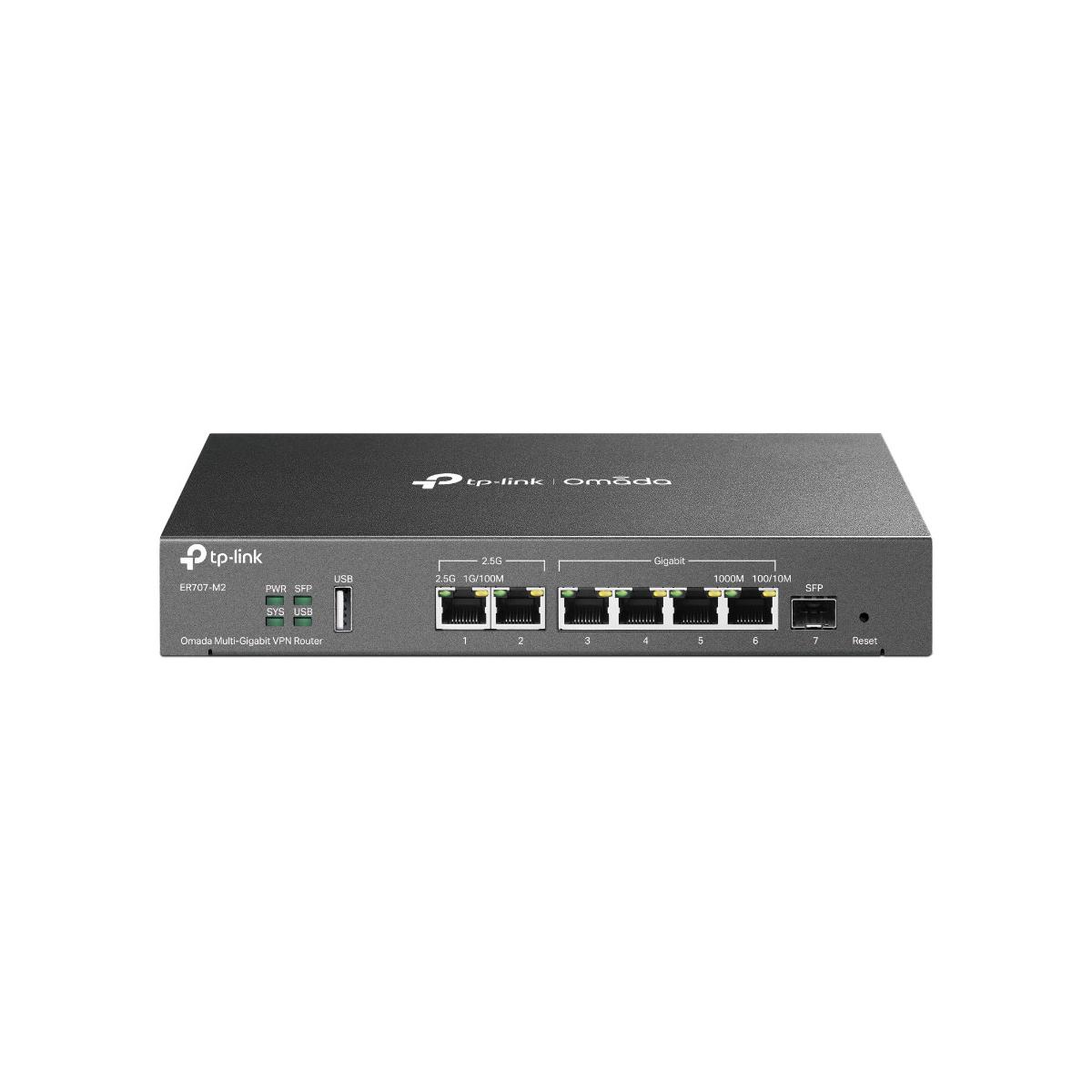 Tp-Link Schwarz Omada Er707-M2 Kabelrouter 2.5 Gigabit Ethernet, Schnelles Ethernet, Gigabit Ethernet