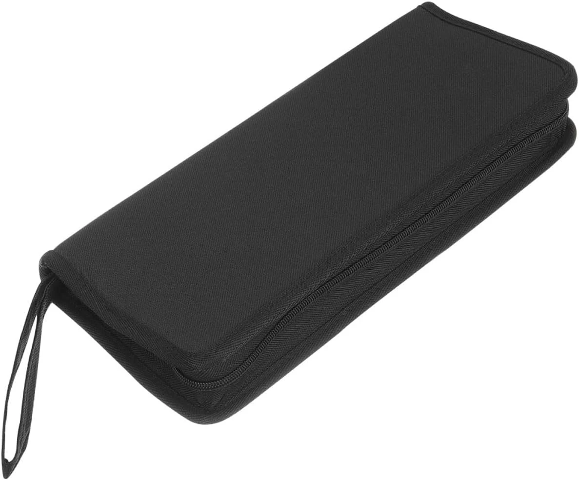 Sacoche à outils pour guitare en tissu Oxford, 20,5 x 10,5 x 4,5 cm, noir