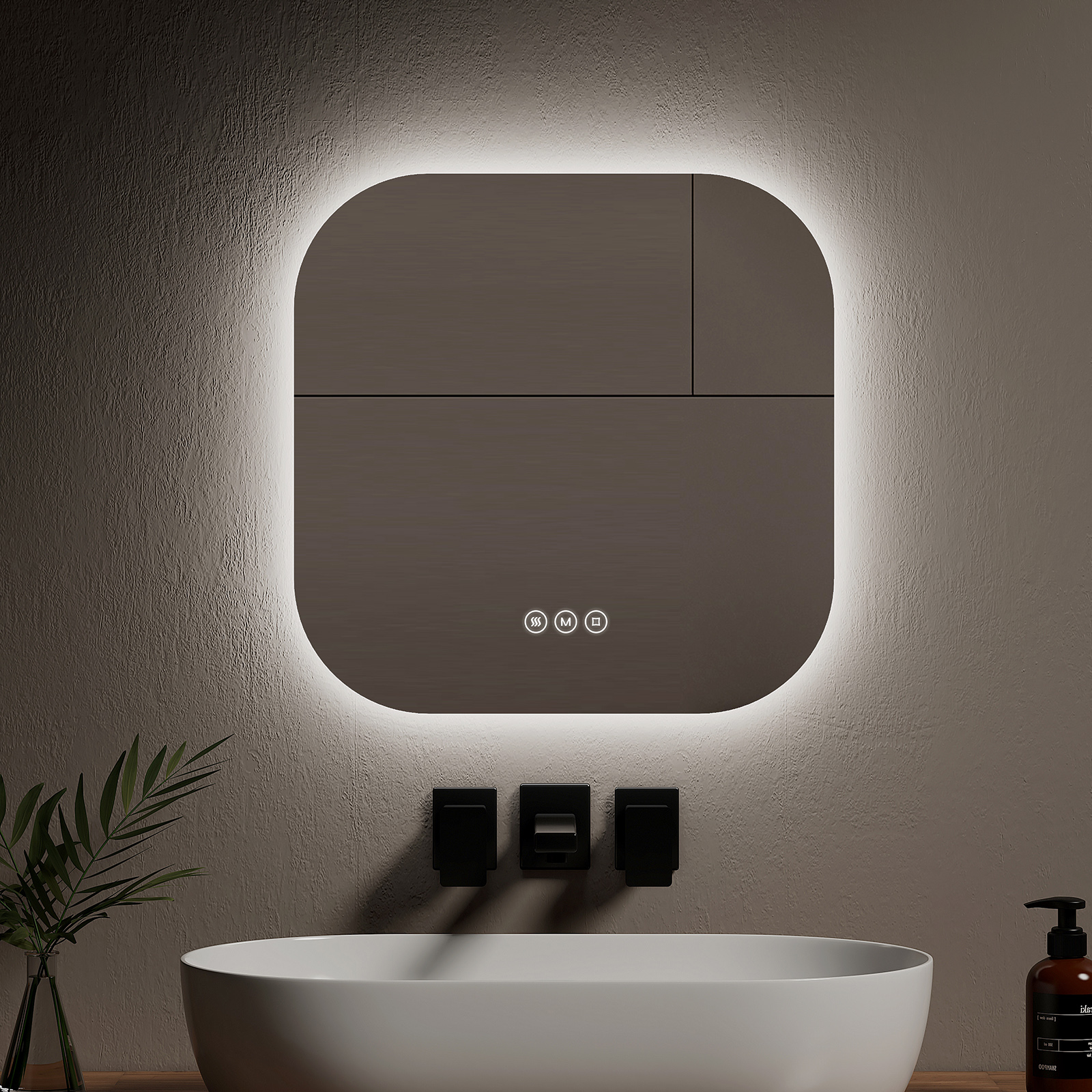 Miroir Lumineux De Salle De Bain Rétro-éclairage Led