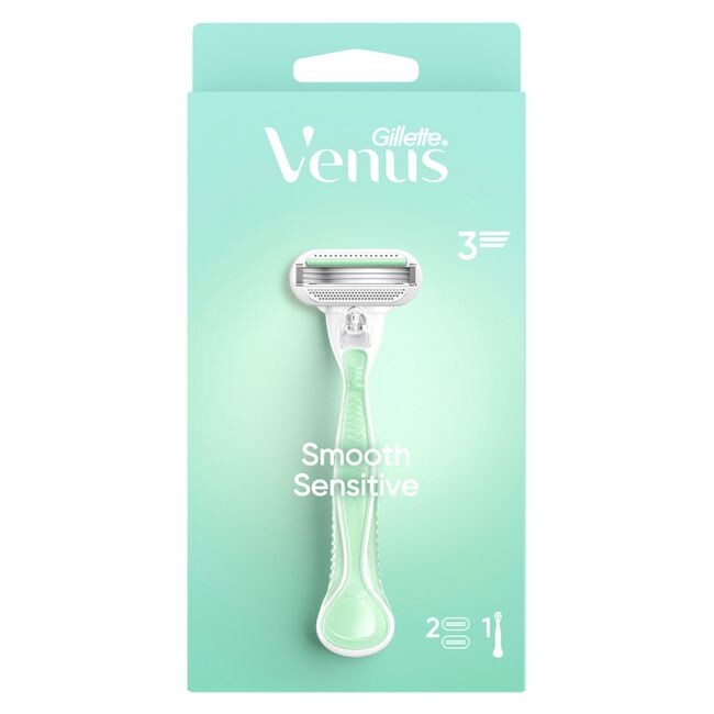 Gillette VenusDamennassrasierer 'Smooth Sensitive' + 2 Ersatzklingen 1 St Sonstige - Bild 2