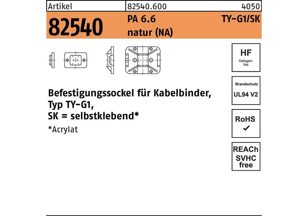 Hellermann Tyton 151-11319 Screw mount cable tie Polyamid Weiß 100Stück(e) Kabelbinder (TY 3-G1S)