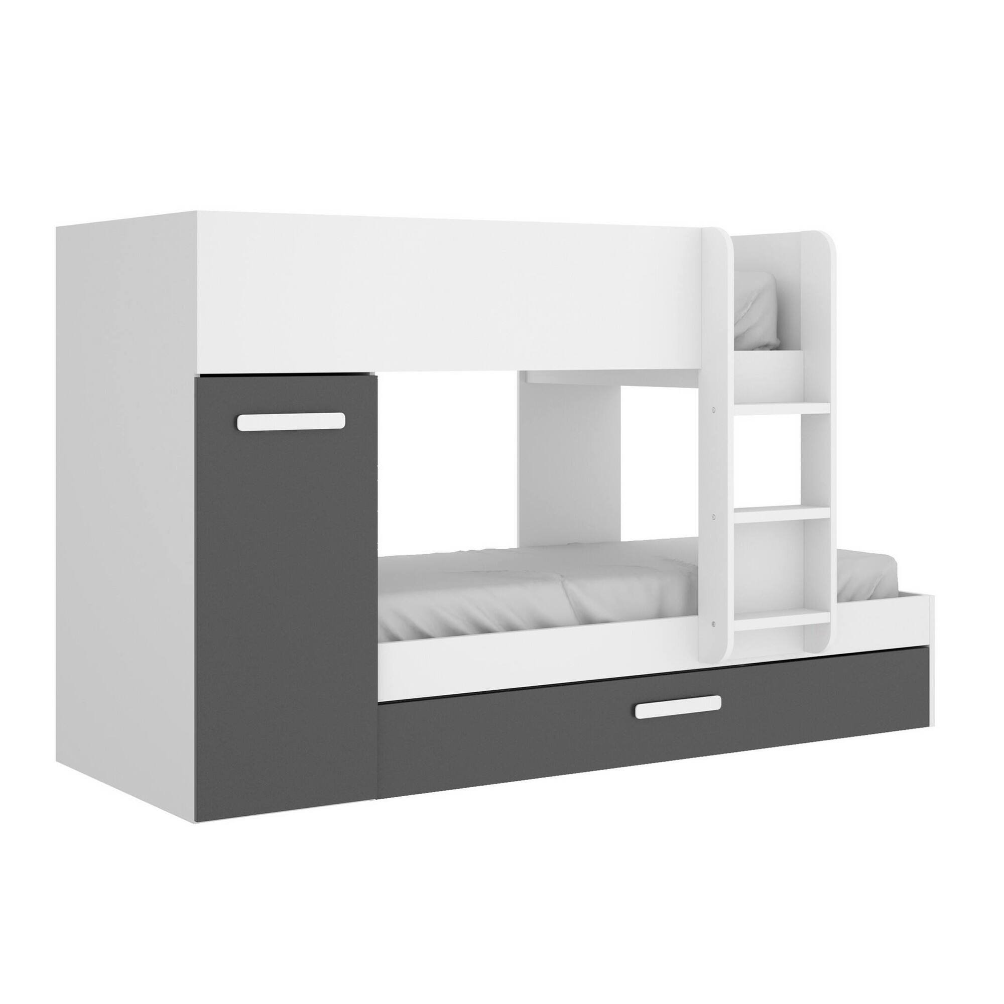 Letto Per Bambini Eiger, Cameretta Completa Con Armadio E Cassetto,...