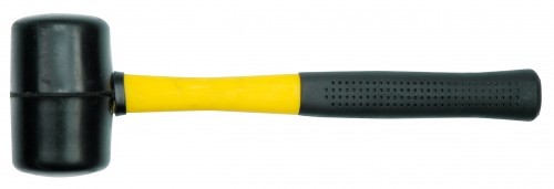 Vorel Schwarz Gummihammer 1200 G Mit Fiberglasstiel