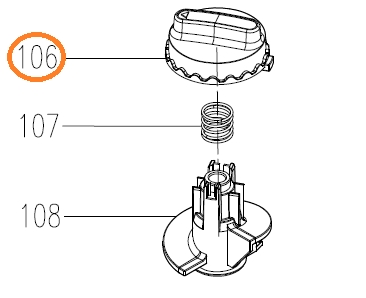 Manopola Regolazione Altezza Di Taglio Originale Worx Robot Rasaerba W Worx