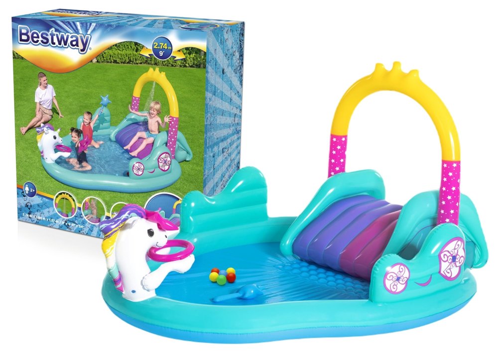 Bestway Spiel-Pool ''Unicorn'' 274X198x137cm 6942138968842