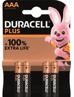 Duracell - Plus-Aaa K4 Micro (Aaa)-Batterie Alkali-Mangan 1.5 V 4 St.