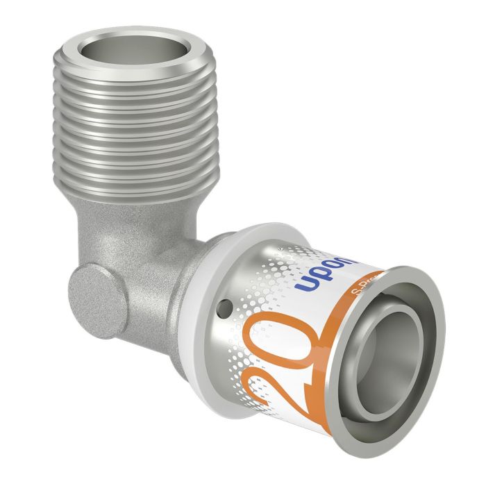 Uponor S-Press PLUS MLC Winkelnippel 20 x 1/2"" AG 90 Grad - Bild 4