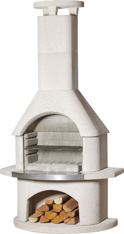 Gartenkamin Elba Bbq Kohlegrill Holzgrill Grillkamin Grill - Buschbeck