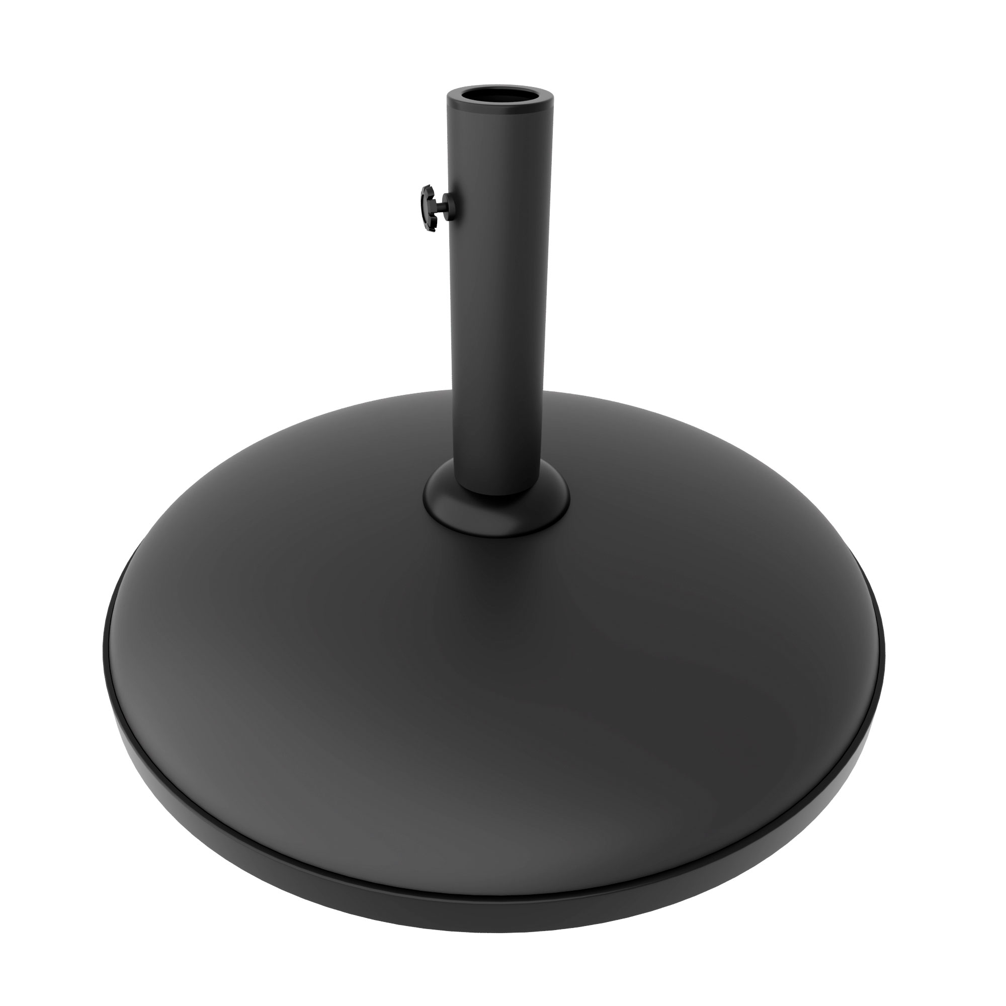 Frankystar – Socle Pour Parasol Rond 45 Cm – Béton Noir 15 Kg