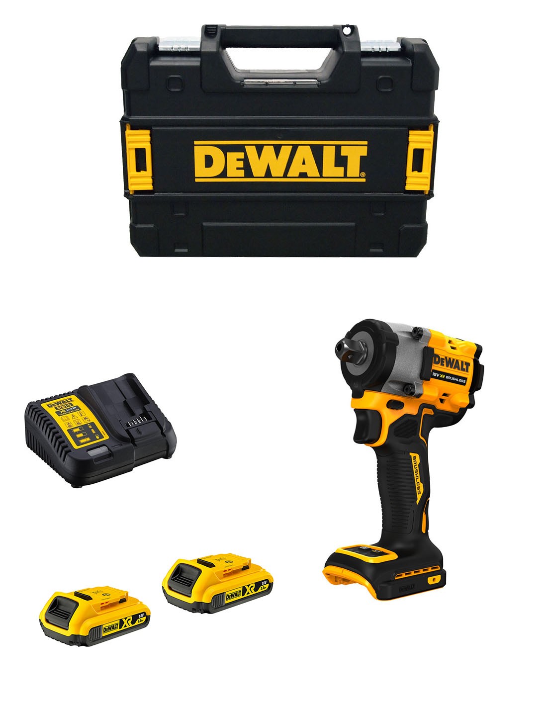 Dewalt Gelb Dcf 922 N Akku Schlagschrauber 18 V 406 Nm 1/2' Brushless Solo - Ohne Akku, Ohne Ladegerät