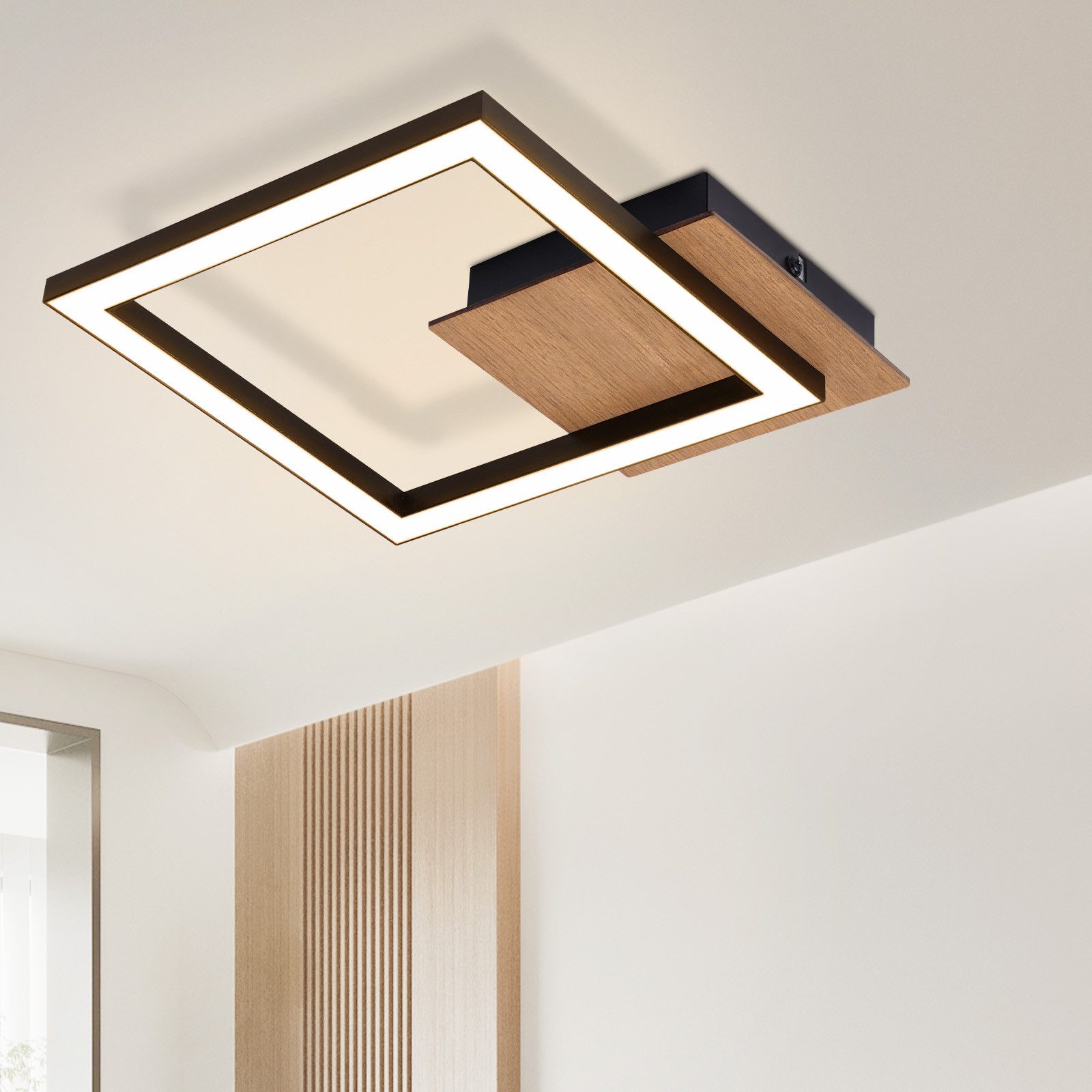 Plafonnier Led - 3000k Blanc Chaud Chambre À Coucher Moderne 12w Lampe