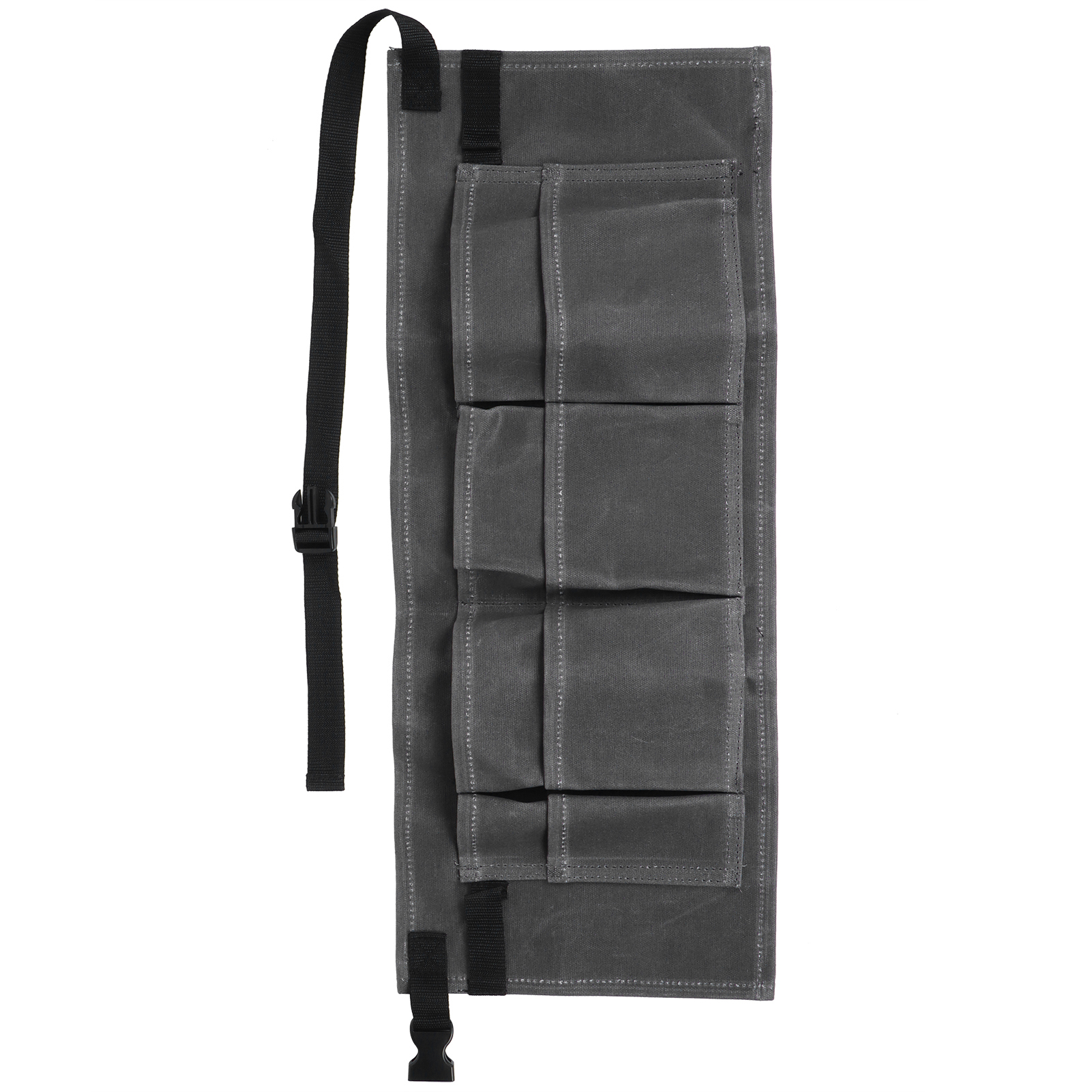 Ceinture porte-outils de jardin réglable à multiples poches, gris, pour bricolage extérieur