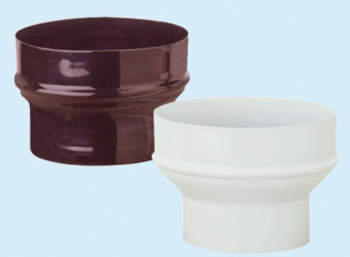 Maggiorazione Per Tubi Stufa Smaltati - Colore Marrone - 10/12 Cm. 1pz