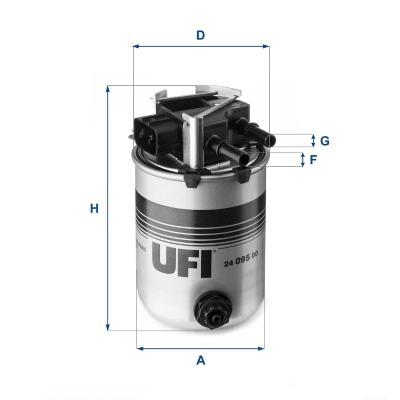 Oem Ufi 24.095.00 Ufi Kraftstofffilter