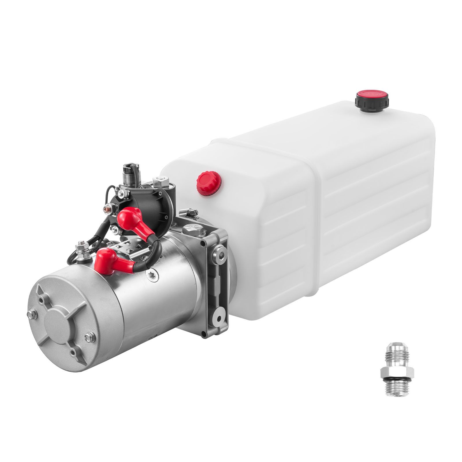 Vérin hydraulique 8 L à pompe monodirectionnelle, 22 MPa, 3,4 L/min, 12V DC, réservoir métallique
