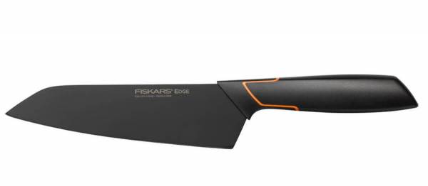 Fiskars Schwarz Santoku-Messer, Modernes Design, Gesamtlänge: 29 Cm, Qualitätsstahl/Kunststoff, Edge, 1003097, / Orange - Bild 5