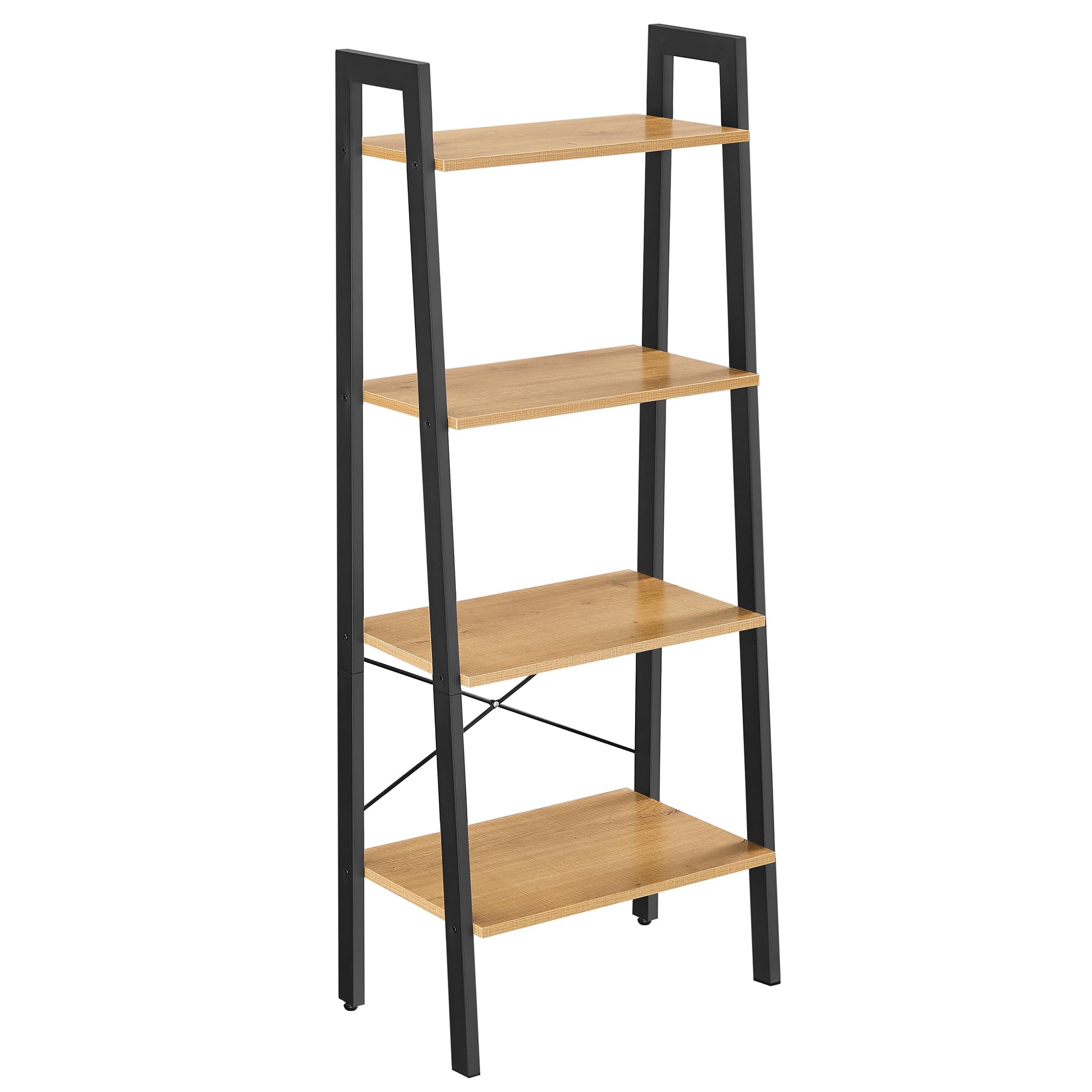 Vasagle Scaffale A 4 Livelli, Libreria, Per Soggiorno, Camera Da Le...