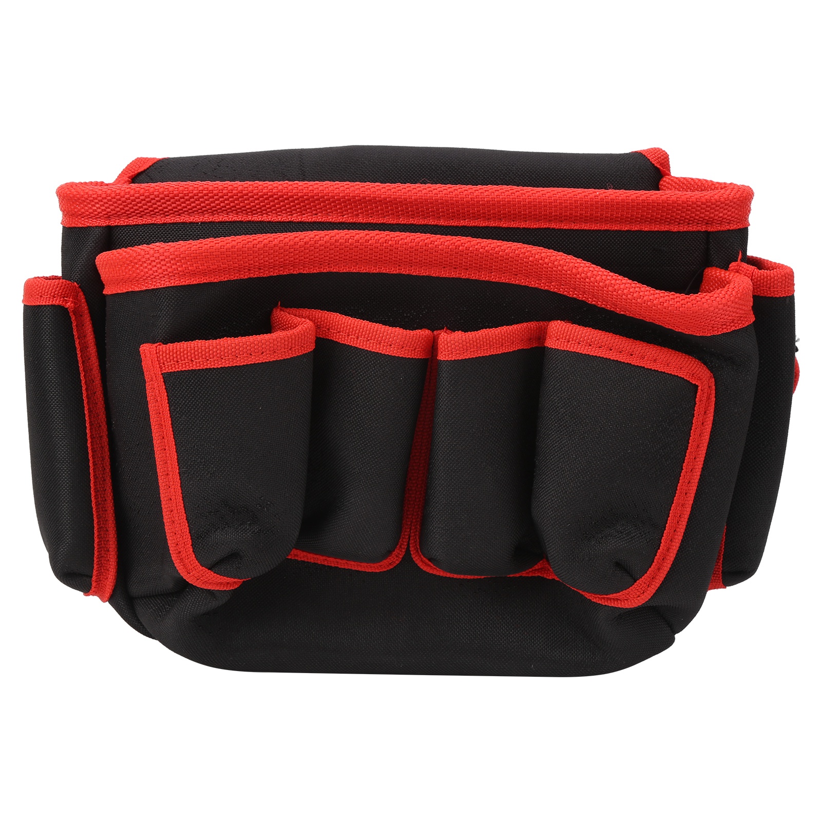 Ceinture porte-outils multifonction à poches extérieures, bord rouge