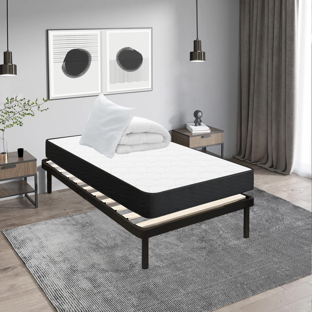 Ensemble Sommier Et Matelas 90x190 Cm