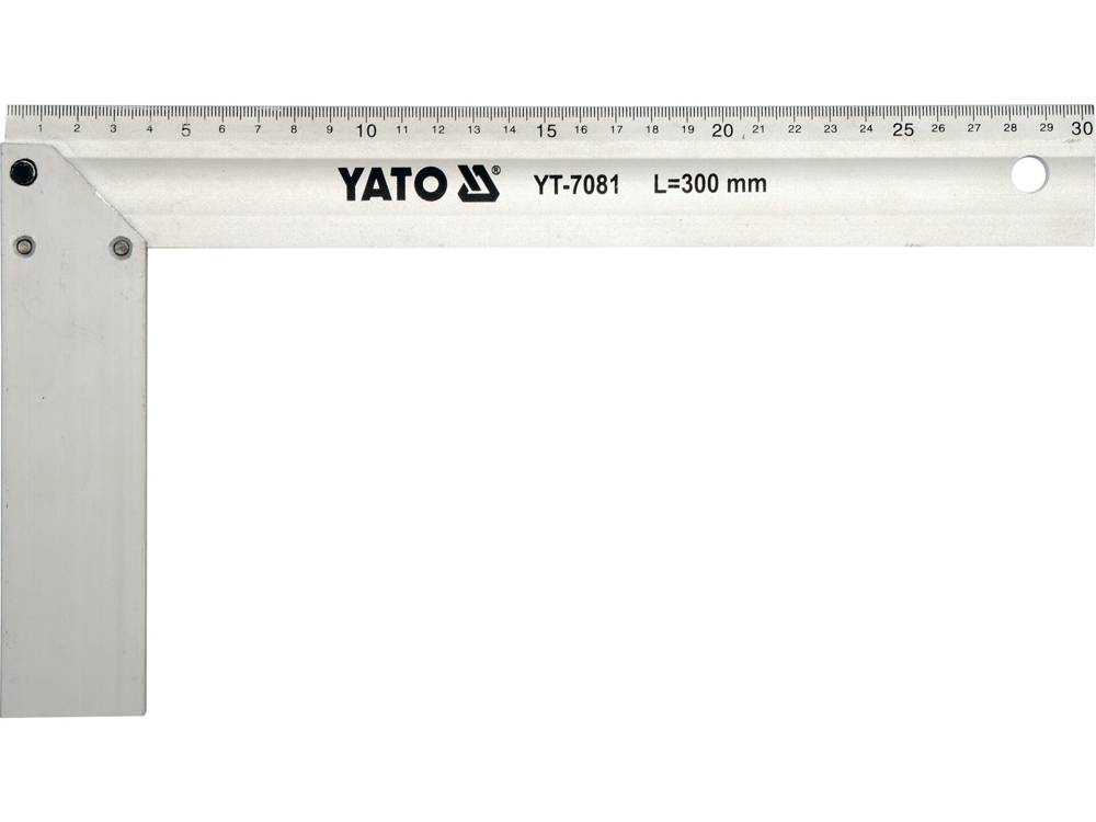Yato Winkelmaß Yt-7080 Aluminium 250 Mm Transparente Skala