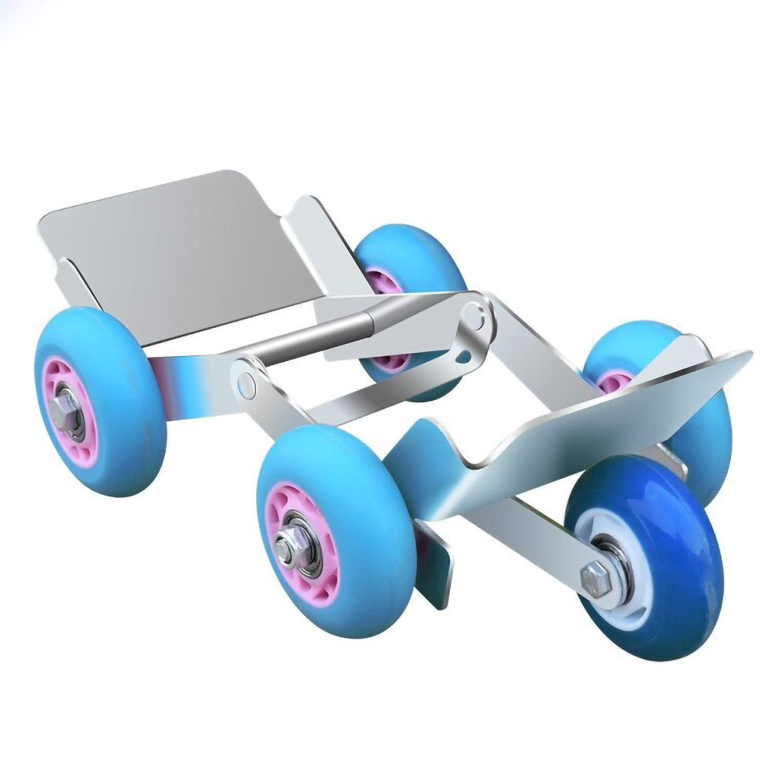 Chariot d'urgence pour pneu à plat, 5 roulettes, plaque d'acier épaisse, pour vélo, moto et tricycle