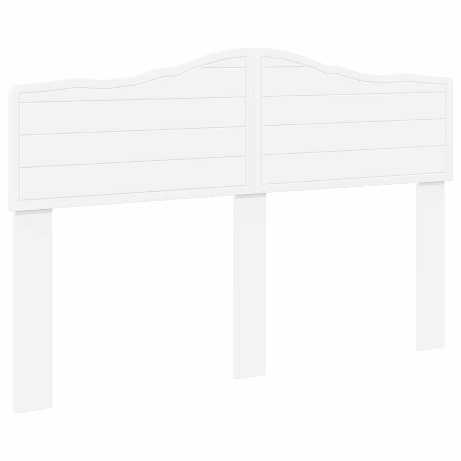 Vidaxl Tête De Lit Blanc Bois D'Ingénierie