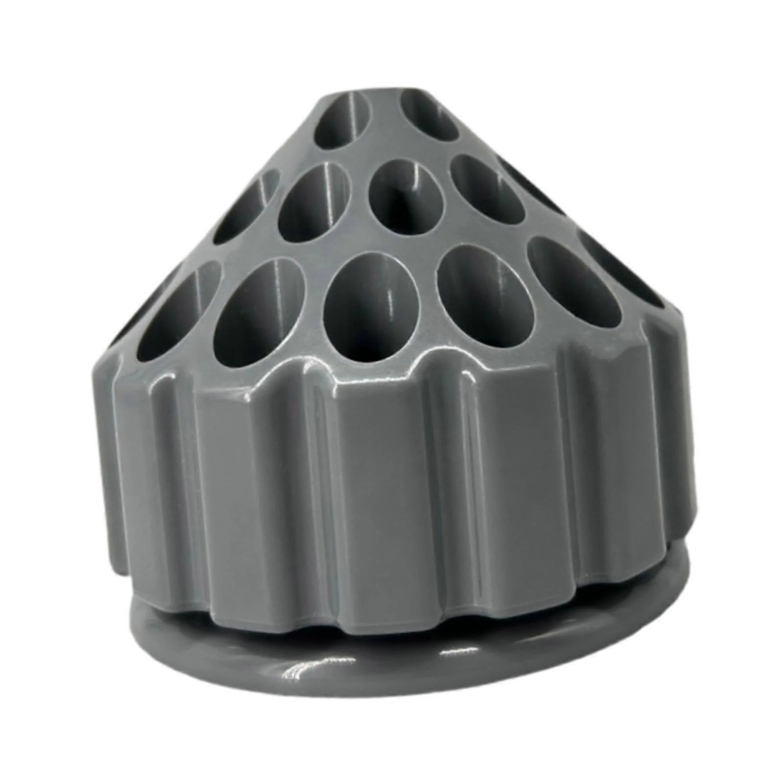 Porte-outils rotatif de montage de mouches en PETG, organiseur stable pour établi, gris