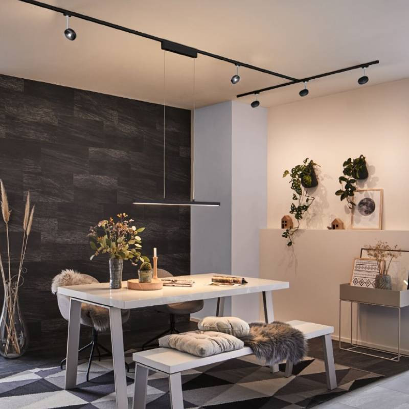 Paulmann 96816 URail Pendant Lento Black Matt High Lumen Adjustabl...