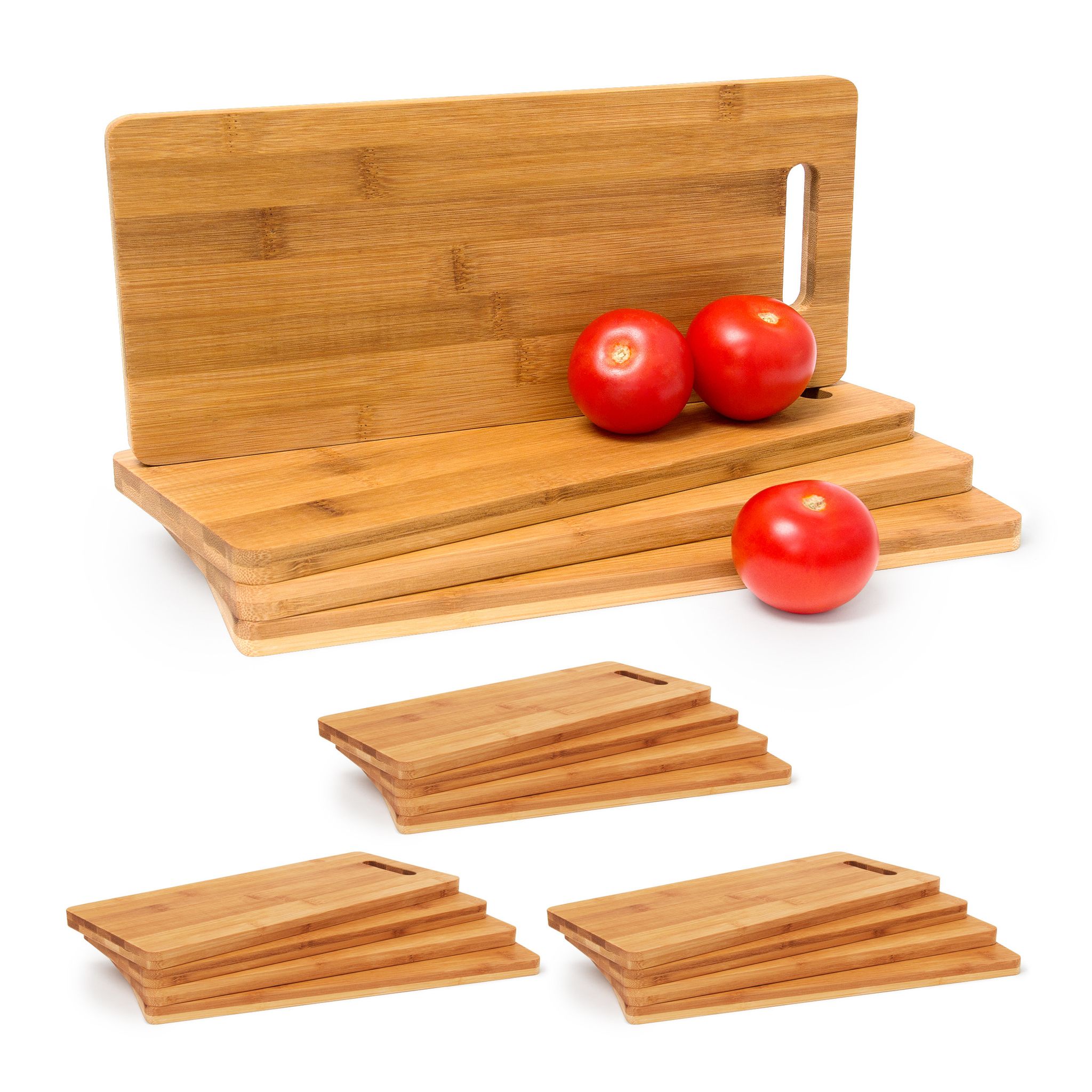 Set Da 16 Taglieri In Bamb Per La Cucina, Vassoi, Tavolette Per Ser...