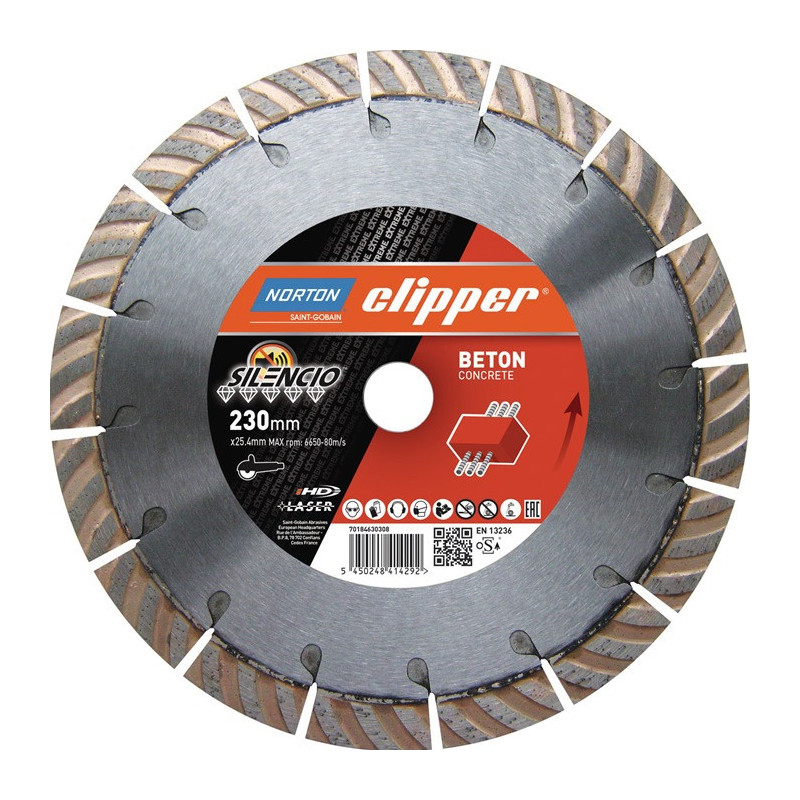 Photo de Norton Disque diamant Extreme Silencio · Ø 230 mm · segment 17 mm
