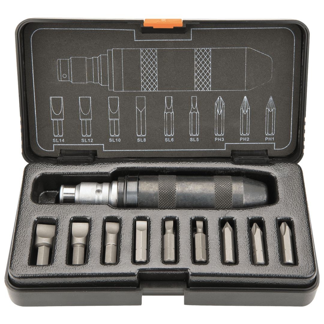 Neo Tools Schwarz Schlagschrauber-Set 11-Teilig - T N04-250