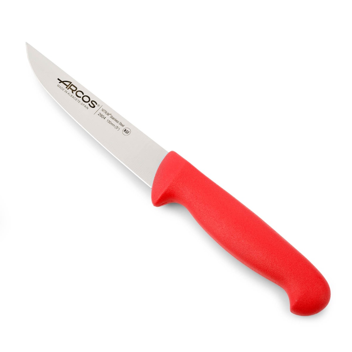 Arcos Rot - Küchenmesser 2900 - Prof 290422 Aus Nitrum-Edelstahl Und Mango Ergonomische E Polypropylenklinge Und 13 Cm Klinge, Schaukasten