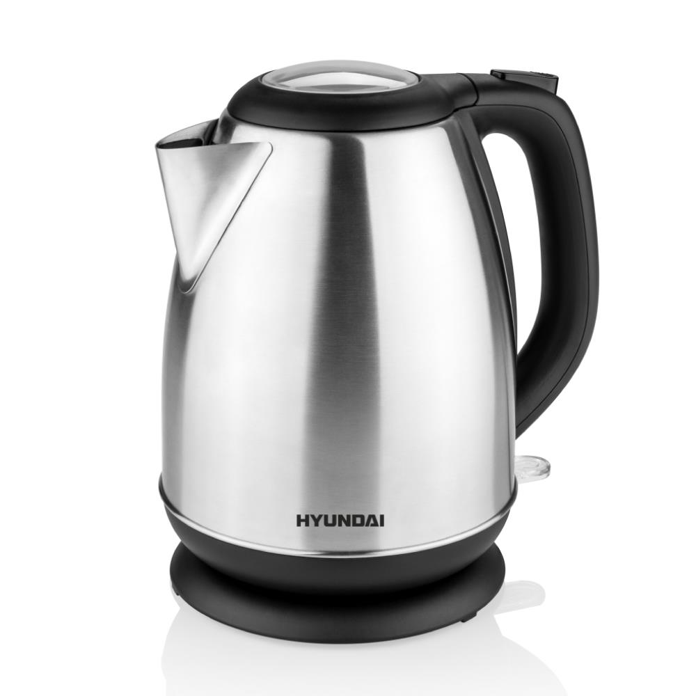 Hyundai Edelstahlfarben Wasserkocher "Vk302" 17 L 2200 W Edelstahl Doppelsicherheitssystem Transparenter Deckel von Baur - Bild 3
