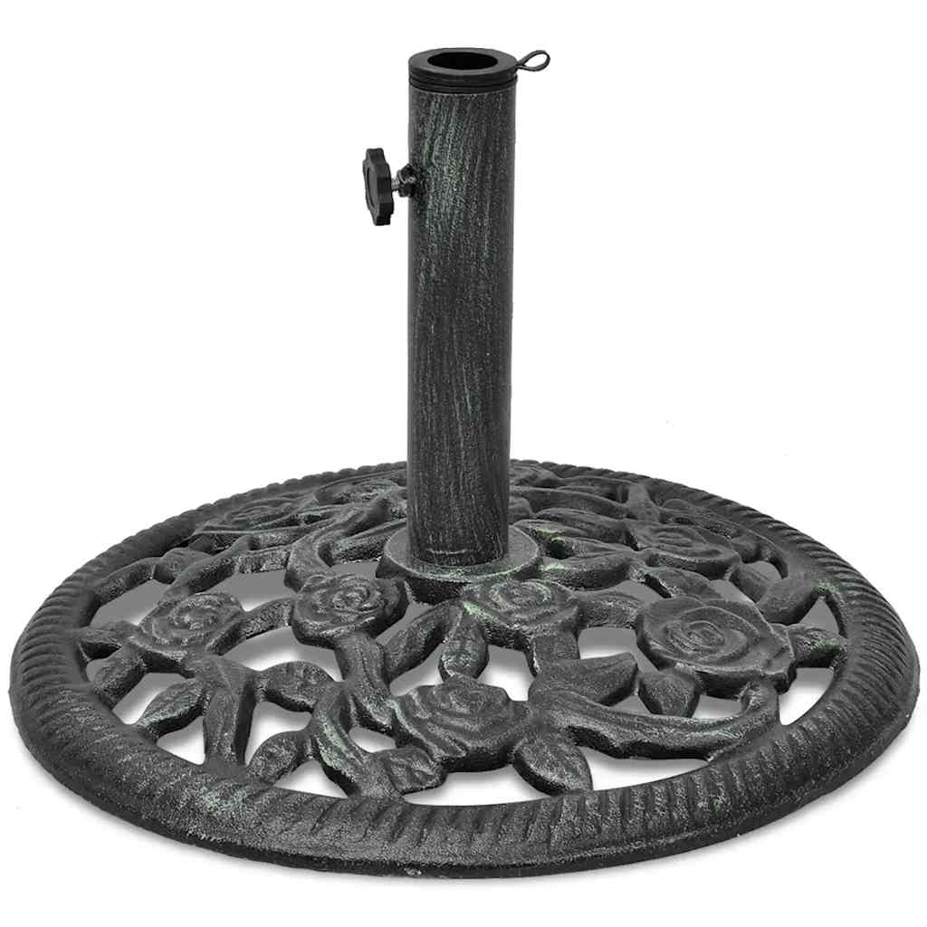 Vidaxl Grün Umbrella Base Cast Iron 12 Kg 48 Cm