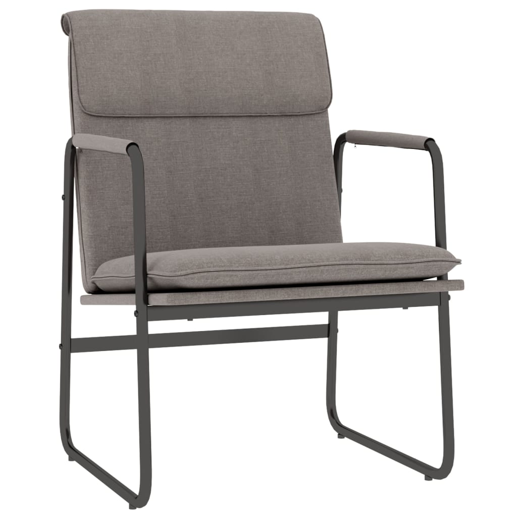Lounge Chair Taupe 55x64x80 Cm Fabric Vidaxl