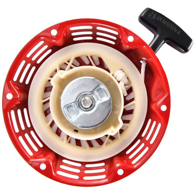 Démarreur à tirette pour générateur 168F 170F, 2-3 kW, noyau 54 mm, entraxe 158 mm, rouge