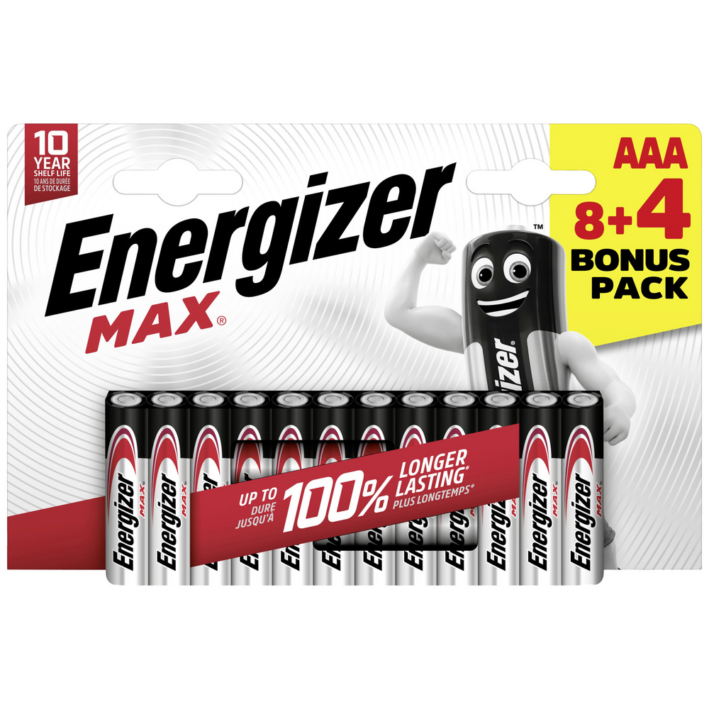 Energizer - Max Micro (Aaa)-Batterie Alkali-Mangan 1.5 V 12 St.