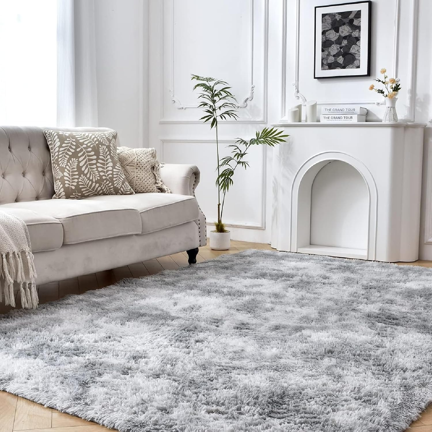 Iztoss – Tapis Shaggy 160x230 Cm – Tapis Moelleux Épais Antidérapant