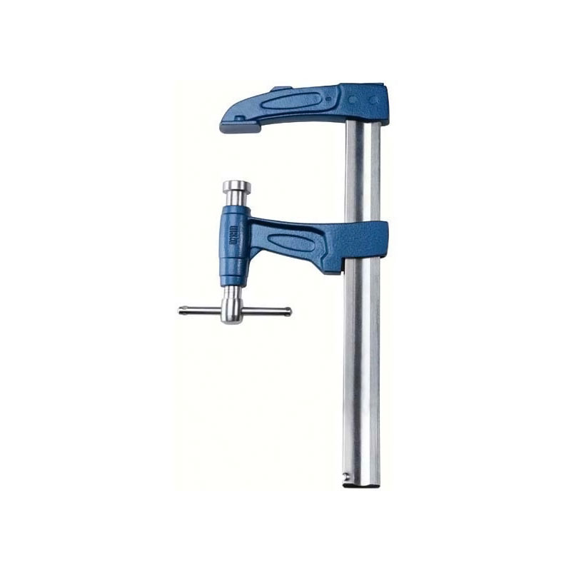 Serre-joint à pompe, saillie 125 mm, section 40 x 10 mm, serrage 600 mm