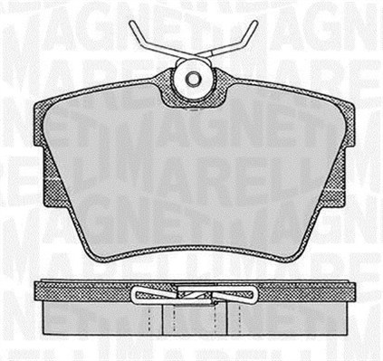 Magneti Marelli Mm Pf0370 Bremsbeläge Hinten